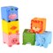 Edushape Soft Critters Pop Blocks - Set of 6